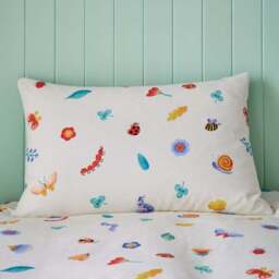 Garden Friends Reversible Duvet Cover and Pillowcase Set - thumbnail 4