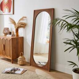 Khari Mango Wood Rectangle Full Length Leaner Mirror - thumbnail 1