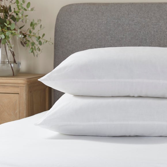 Pack of 2 Soft Cotton Back Sleeper Pillows - image 1