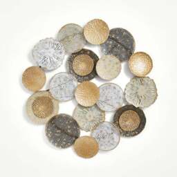 Cinnibar Round Metal Wall Art - thumbnail 3