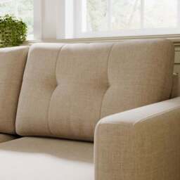 Barker Flatweave Trundle Corner Chaise Sofa Bed - thumbnail 5