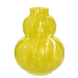 Hestia Yellow Confetti Glass Bubble Vase - thumbnail 2