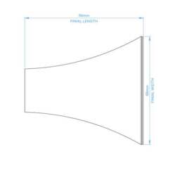 Flush Trumpet Fixed Metal Curtain Pole with Rings - thumbnail 6