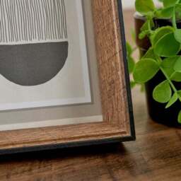 Fulton Natural and Black Photo Frame - thumbnail 2