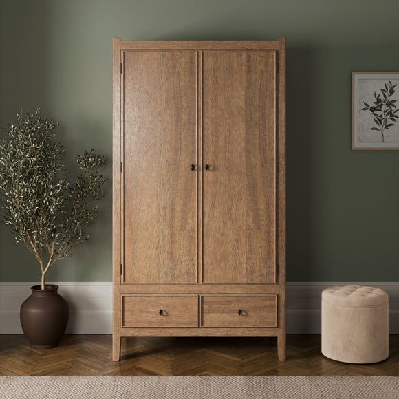 Portland Double Wardrobe, Mango Wood - image 1