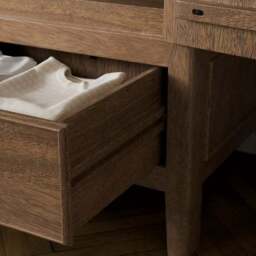 Portland Double Wardrobe, Mango Wood - thumbnail 4
