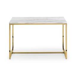 Return - Scala 4 Seater Rectangular Dining Table, Gold - thumbnail 2