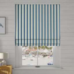 Coastal Seaton Stripe Made to Measure Roman Blind