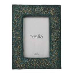 Hestia Teal & Imprinted Gold Photo Frame - thumbnail 2