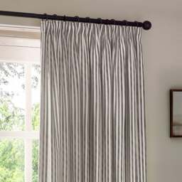 Yard Hebden Striped Pencil Pleat Curtains (Blackout Available)