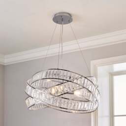 Lilia 3 Light Jewel Semi Flush Ceiling Light - thumbnail 1