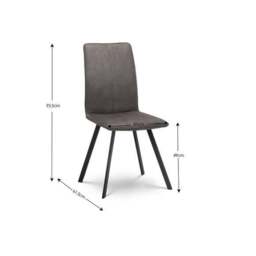 Brooklyn 4 Seater Round Dining Table with 4 Monroe Chairs, Solid Oak - thumbnail 4