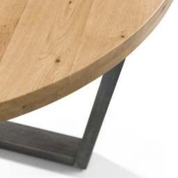 Brooklyn 4 Seater Round Dining Table with 4 Monroe Chairs, Solid Oak - thumbnail 3