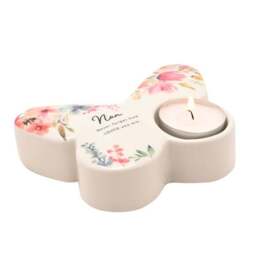 The Cottage Garden Floral Butterfly Ceramic Tealight Holder - thumbnail 3