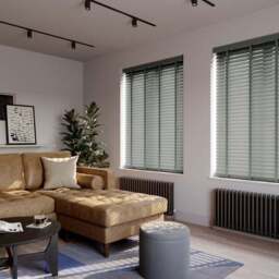 Made To Measure 63mm Slats Charcoal Taped Venetian Blind - thumbnail 3
