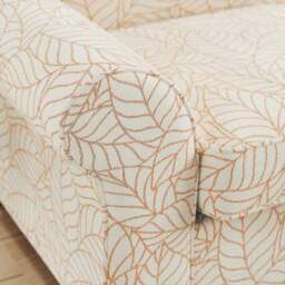 Flori Woven Leaf Fabric 2 Seater Sofa Bed - thumbnail 5
