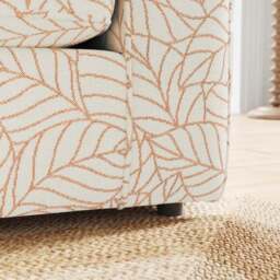 Flori Woven Leaf Fabric 2 Seater Sofa Bed - thumbnail 4