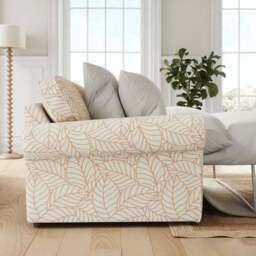 Flori Woven Leaf Fabric 2 Seater Sofa Bed - thumbnail 2