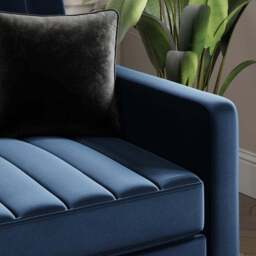 Kendall Quilted Velvet Clic Clac Storage Corner Sofa Bed - thumbnail 5