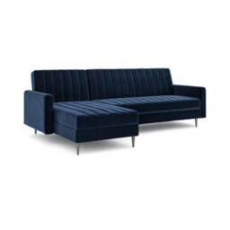 Kendall Quilted Velvet Clic Clac Storage Corner Sofa Bed - thumbnail 6