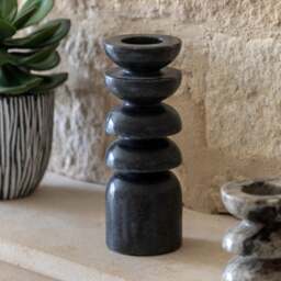 Azuaga Marble Tealight Candlestick Holder - thumbnail 1