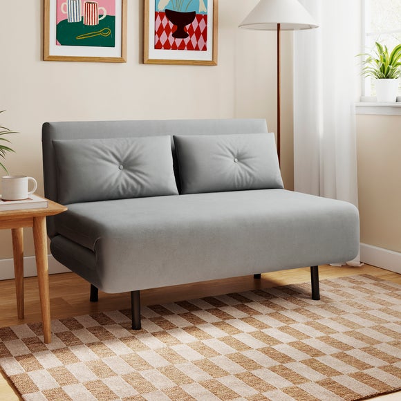 Phoebe Velvet Small Double 2 Seater Sofa Bed - image 1