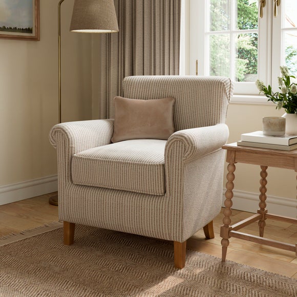 Alba Churchgate Herringbone Stripe Armchair - image 1