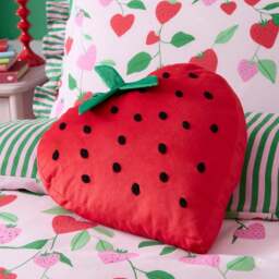 Bedlam Strawberry Shaped Cushion - thumbnail 1