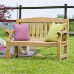 Emily 2 Seater Wooden Bench - thumbnail 6