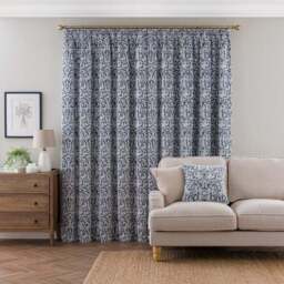 Alora Chenille Thermal Pencil Pleat Curtains - thumbnail 4