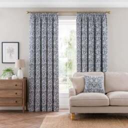 Alora Chenille Thermal Pencil Pleat Curtains - thumbnail 2