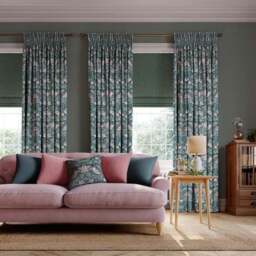 William Morris at Home Strawberry Thief Velvet Made to Measure Curtains - thumbnail 2