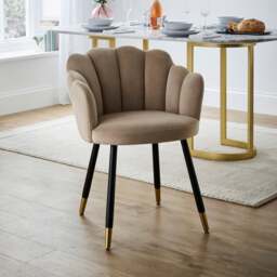 Vivian Velvet Dining Chair - thumbnail 1