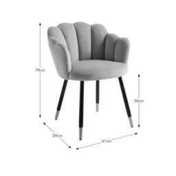 Vivian Velvet Dining Chair - thumbnail 6