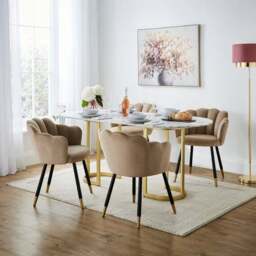 Vivian Velvet Dining Chair - thumbnail 2