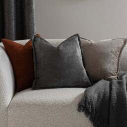 Chenille Square Oxford Cushion - thumbnail 3
