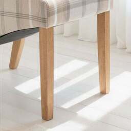 Set of 2 Chester Dining Chairs, Woven Check Fabric - thumbnail 2