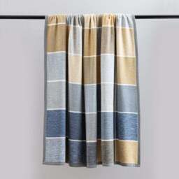 Super Soft Textured Check Blue Throw Blanket - thumbnail 2