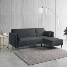 Selma Fabric Corner Double Sofa Bed - thumbnail 2