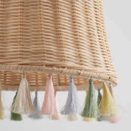 Fiesta Rattan Tassel Easy Fit Pendant Shade - thumbnail 2