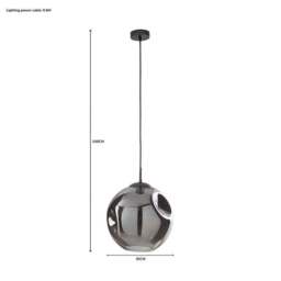 Alexis DimpIed Glass Large Pendant Light - thumbnail 6