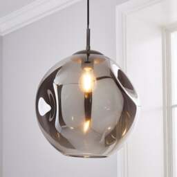 Alexis DimpIed Glass Large Pendant Light - thumbnail 1