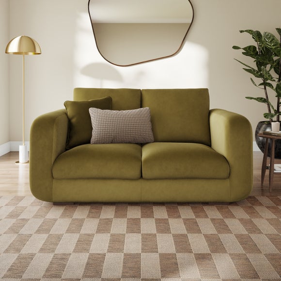 Luca Matte Soft Velvet 2 Seater Sofa - image 1