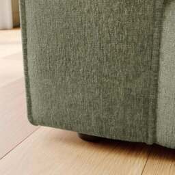 Abel Vintage Soft Chenille 3 Seater Sofa - thumbnail 5