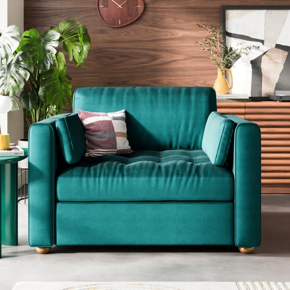 Zoe II Velvet Snuggle Chair - image 1