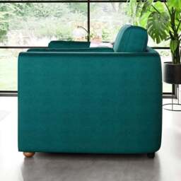Zoe II Velvet Snuggle Chair - thumbnail 3