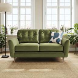 Sven Opulent Velvet 2 Seater Sofa - thumbnail 1