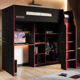 Flair Summit Gaming High Sleeper Bed Frame - thumbnail 1