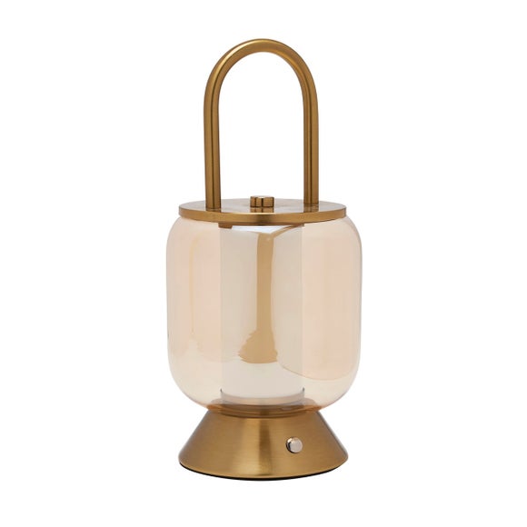 Hestia Lantern Rechargeable Colour Changing LED Touch Table Lamp - image 1