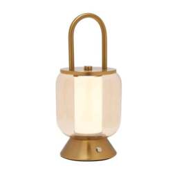 Hestia Lantern Rechargeable Colour Changing LED Touch Table Lamp - thumbnail 3